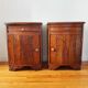 Pair of oak art deco bedside tables