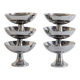 Set of six ice cream cups, Alfra Alessi, Italy, 1950s/70s