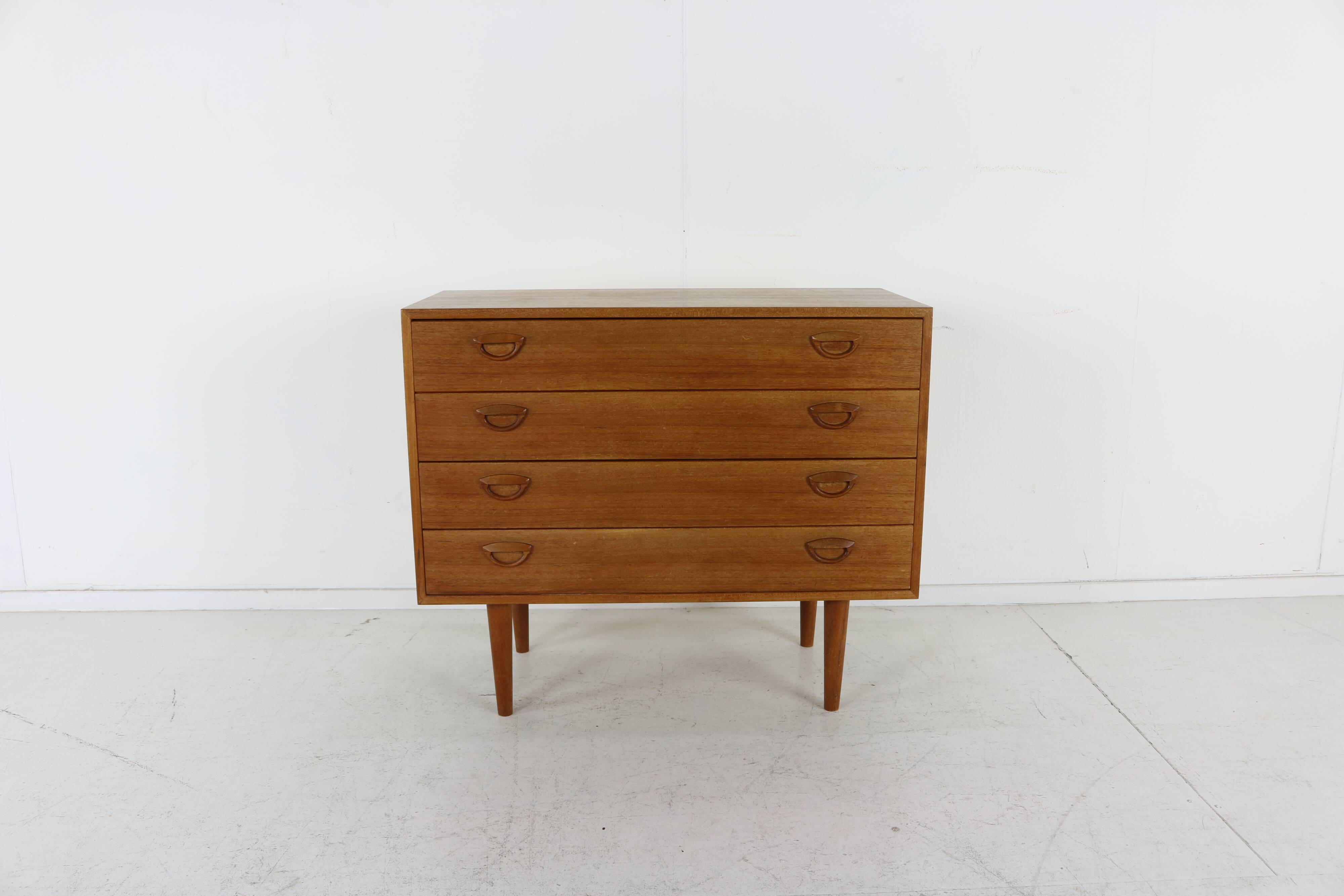 Danish design wooden chest of drawers