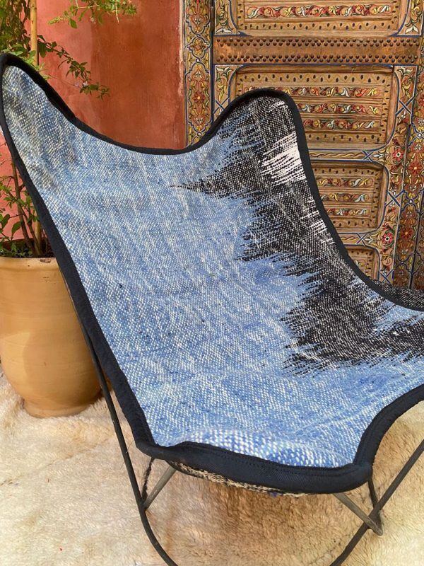 Armchair X blue
