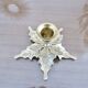 Flower candle holder, in gilded brass 60s 70s