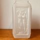 Ancienne paire de grand vase art deco verre depoli signé