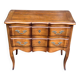 Louis XV console commode in solid wood, bow-shaped from the 19th century.