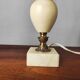 Pair of antique alabaster bedside lamps