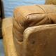 Cognac leather patchwork modular sofa or daybeds, 1970s