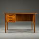 Mid-century Danish teak desk from Gunnar Nielsen Tibergaard, 1960s