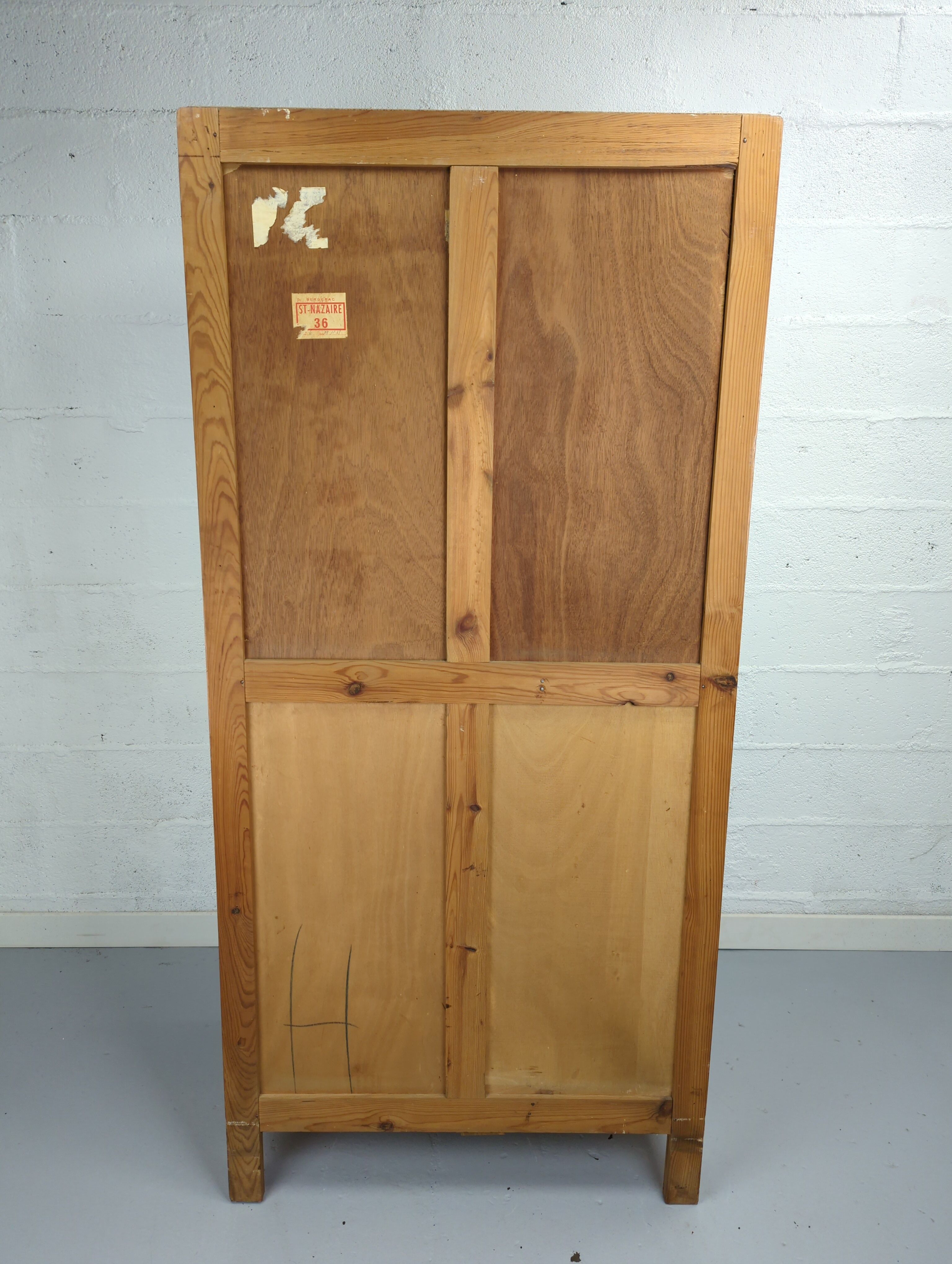 Armoire bonnetière une porte avec penderie