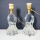 Paire de pieds de lampe verre de Murano