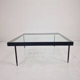 Janni Van Pelt "G4A" Coffee Table in Steel and Glass, Netherlands 1958