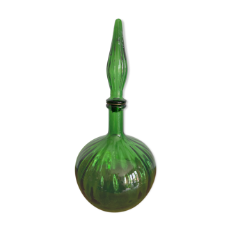 Italian handcrafted glass decanter