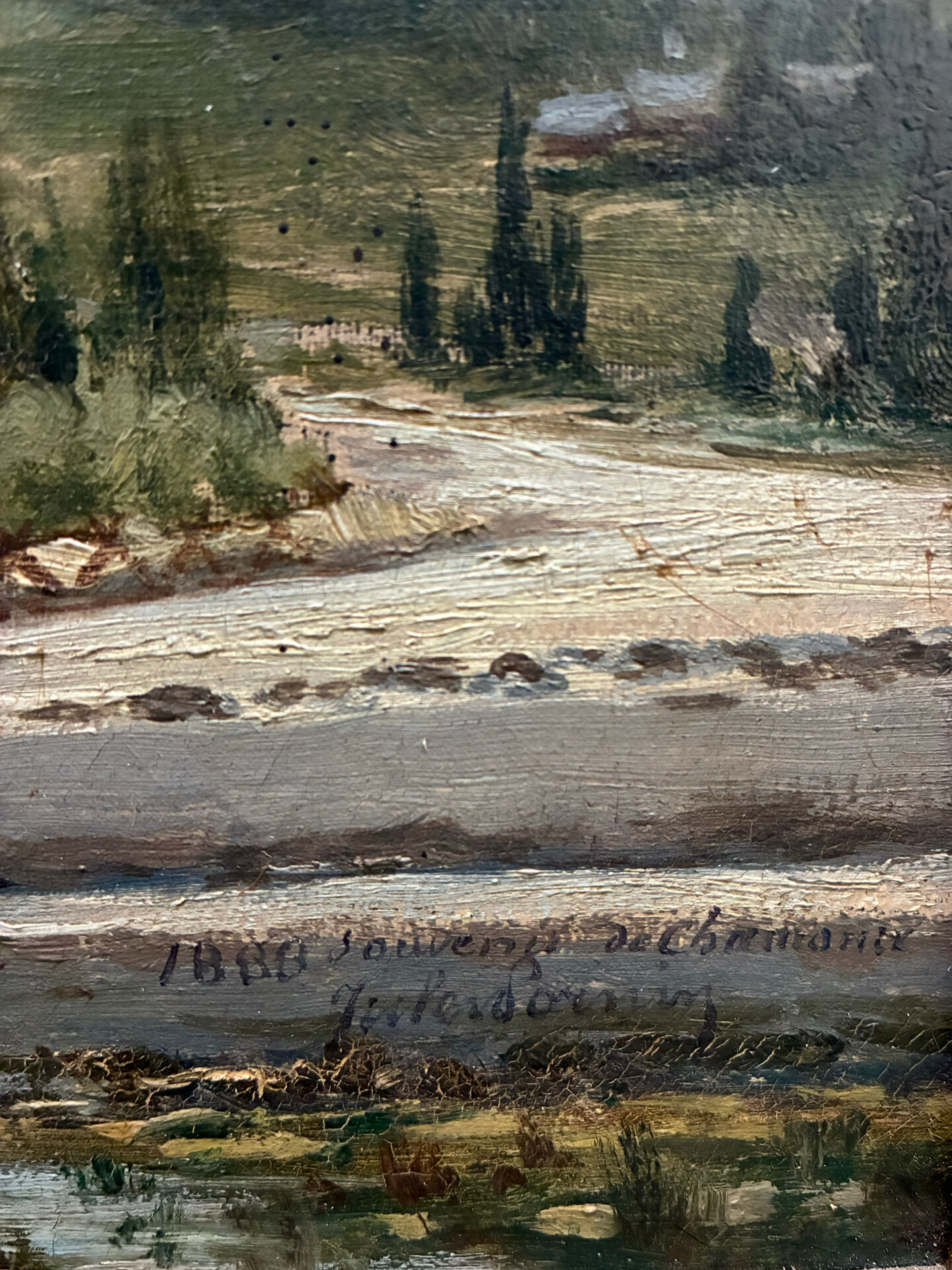Vue de Chamonix, Jules Lorning, 1888