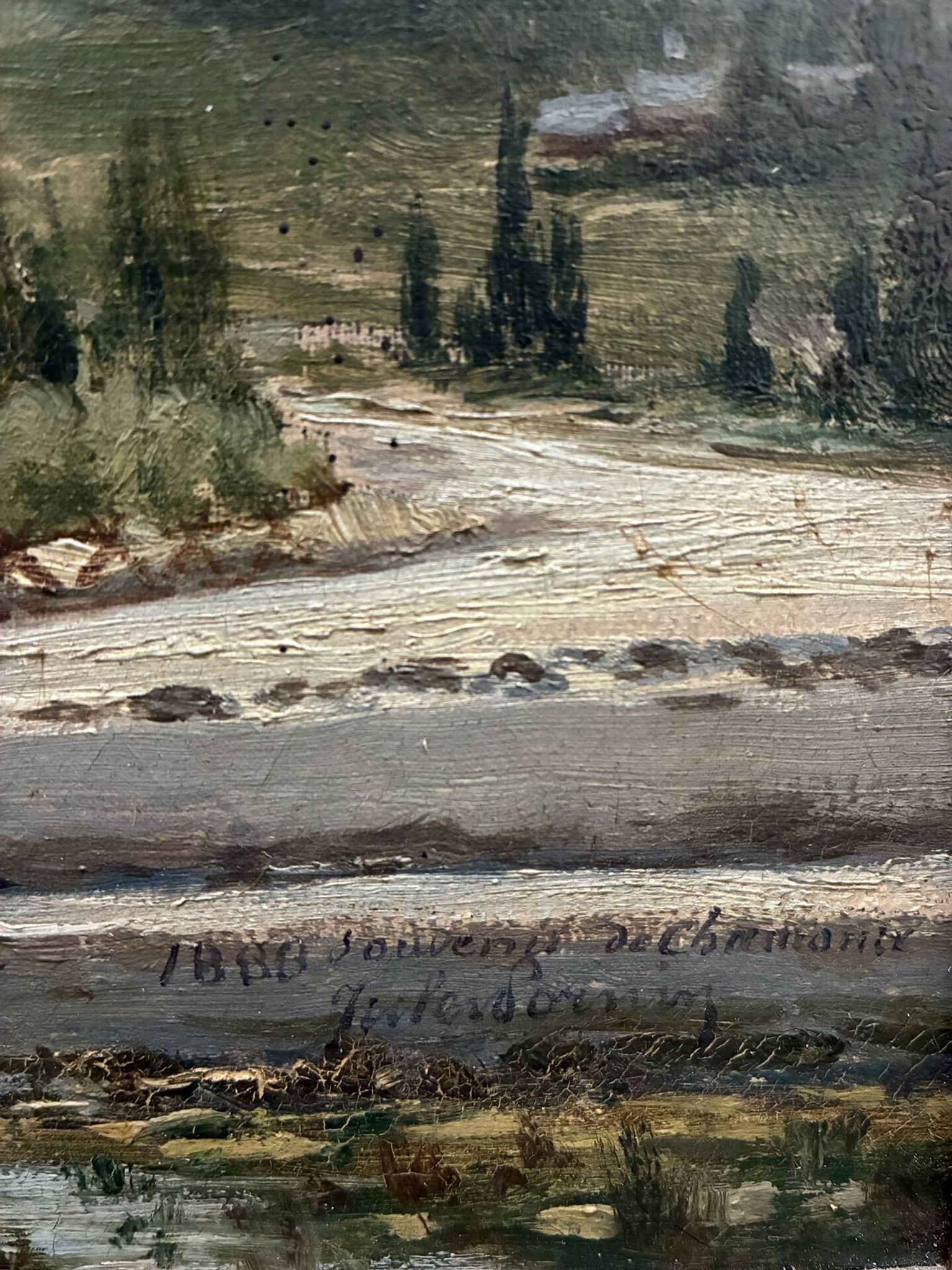 View of Chamonix, Jules Lorning, 1888