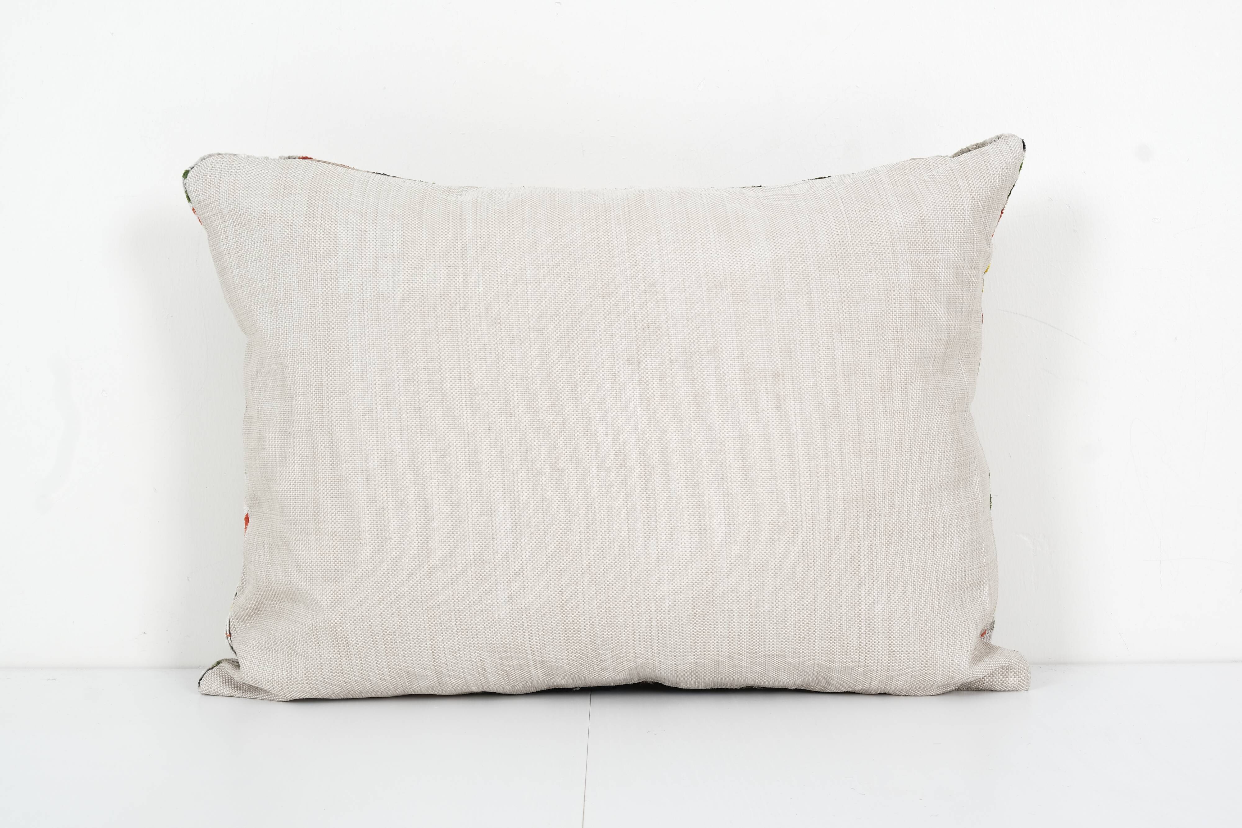 Ikat velvet pillow - red and yellow silk velvet pillow cover - ethnic designer ikat pillow