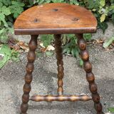 Wooden tripod stool