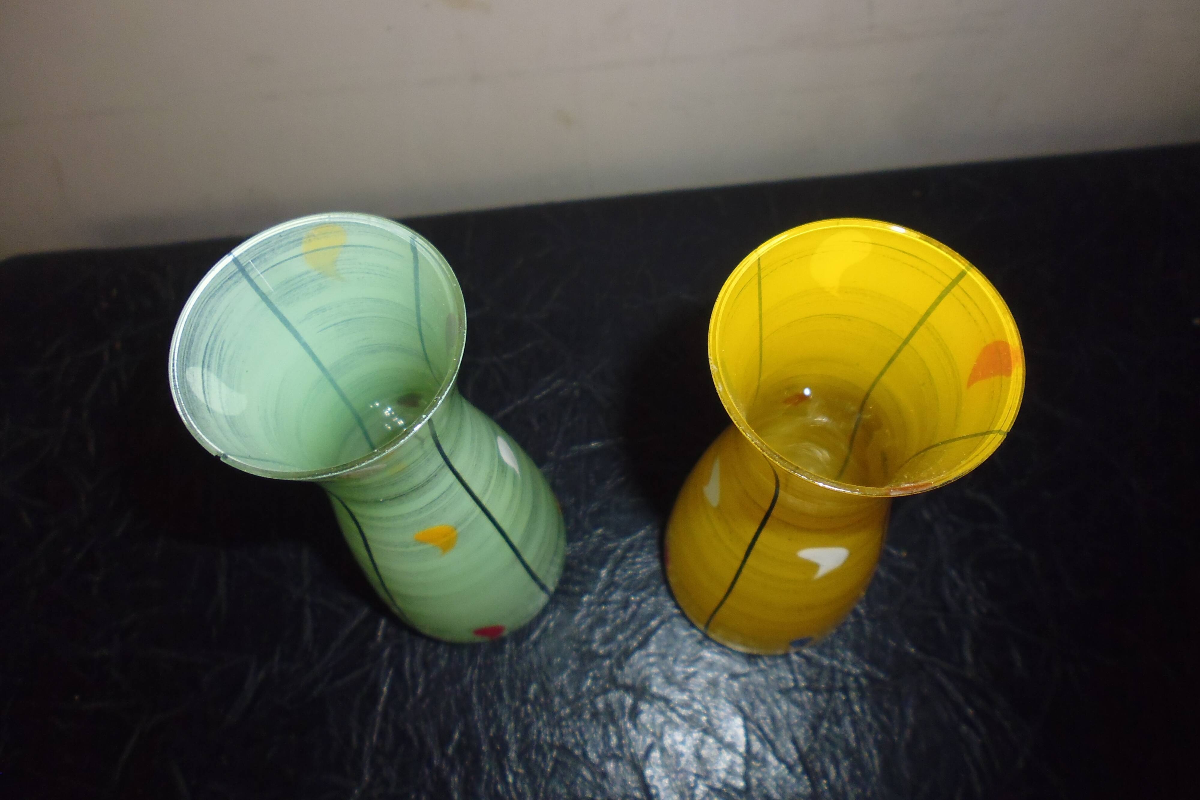 Duo of small vase soliflore vintage from the 50s