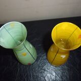 Duo of small vase soliflore vintage from the 50s