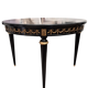 Table ancienne patinée noire style Louis XVI