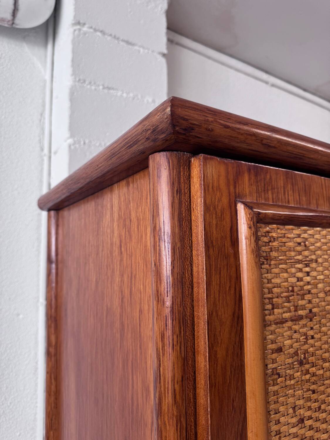 Roche Bobois rattan wardrobe
