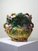 Important antique cache-pot in Onnaing barbotine "Pumpkin" from the early 20th century.