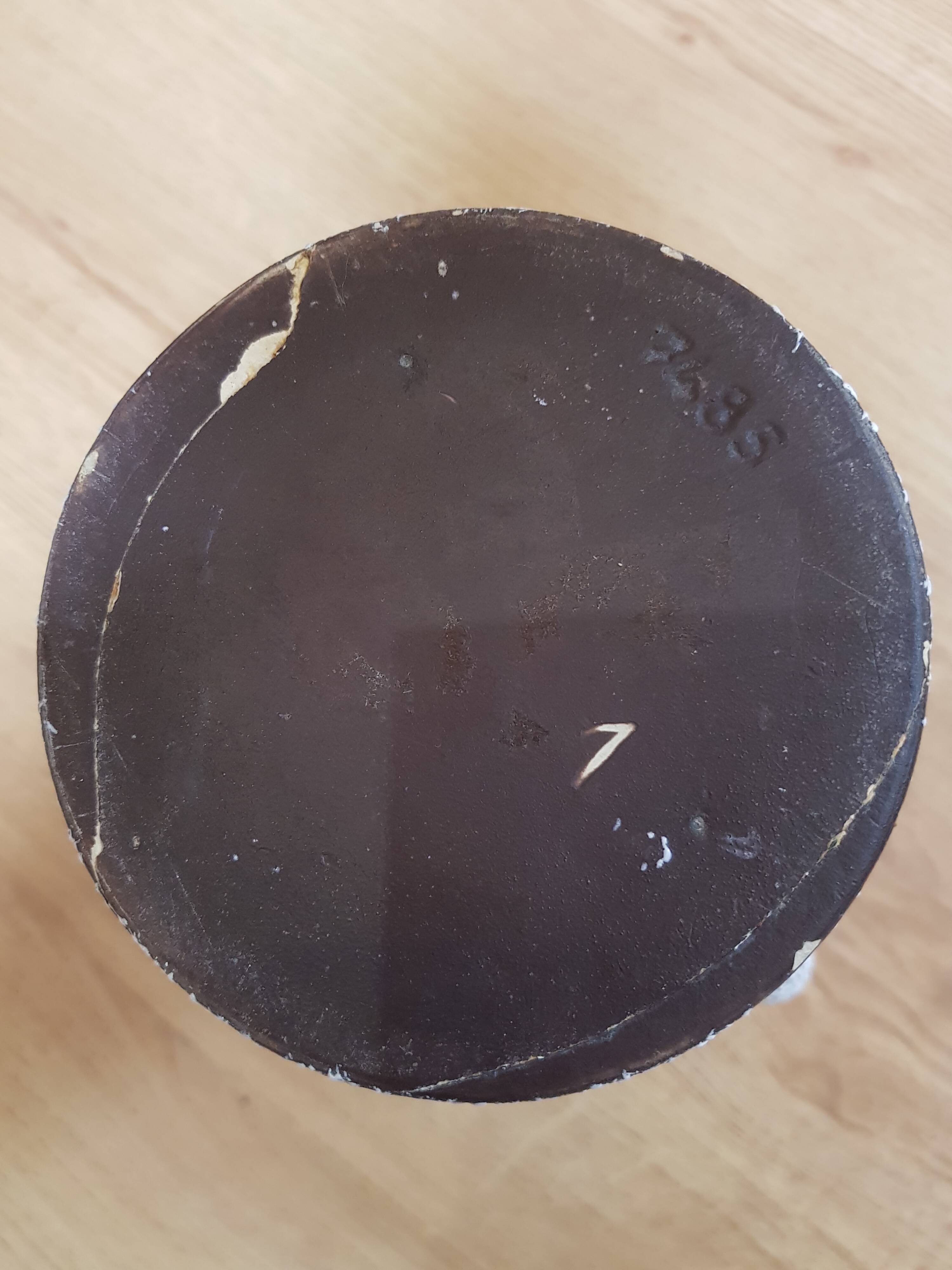 Pitcher granite bench-gray decor boat orange year 60