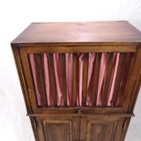 Former radio and music locker furniture