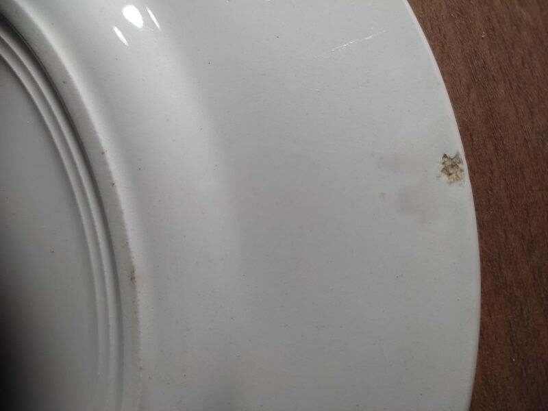 Flat plates blue flower Badonviller