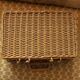Vintage wicker suitcase