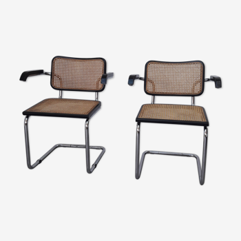 Paire fauteuils Cesca B64 par Marcel  Breuer
