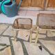 Vintage nesting coffee table
