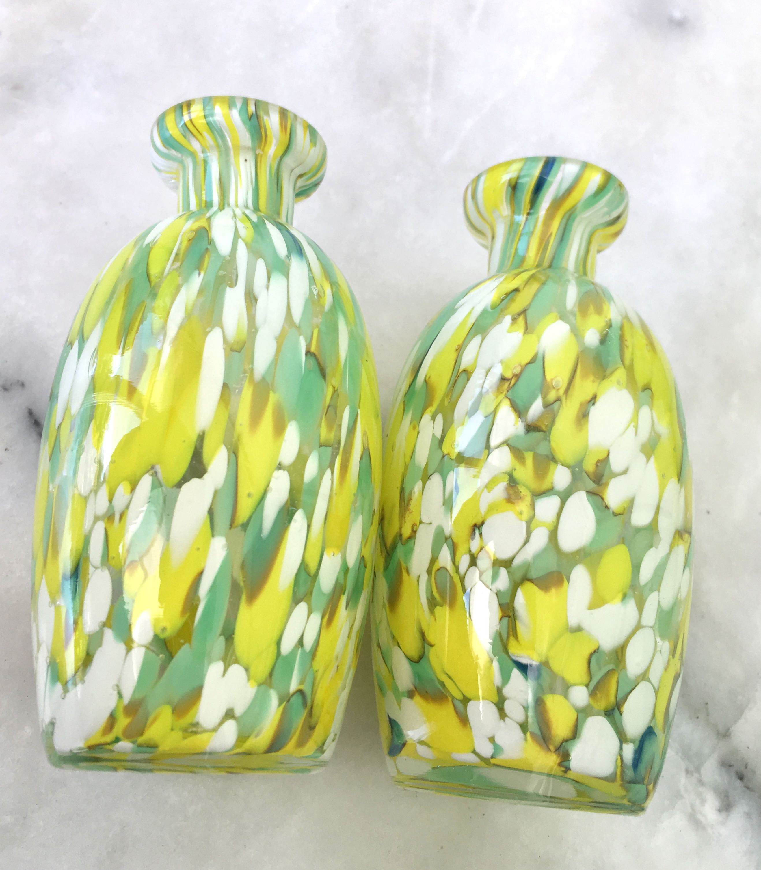 Set of art deco perfumery bottles