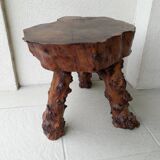 Brutalist wooden coffee table