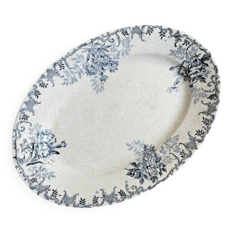 Plat ovale ancien H.Boulenger, Floreal