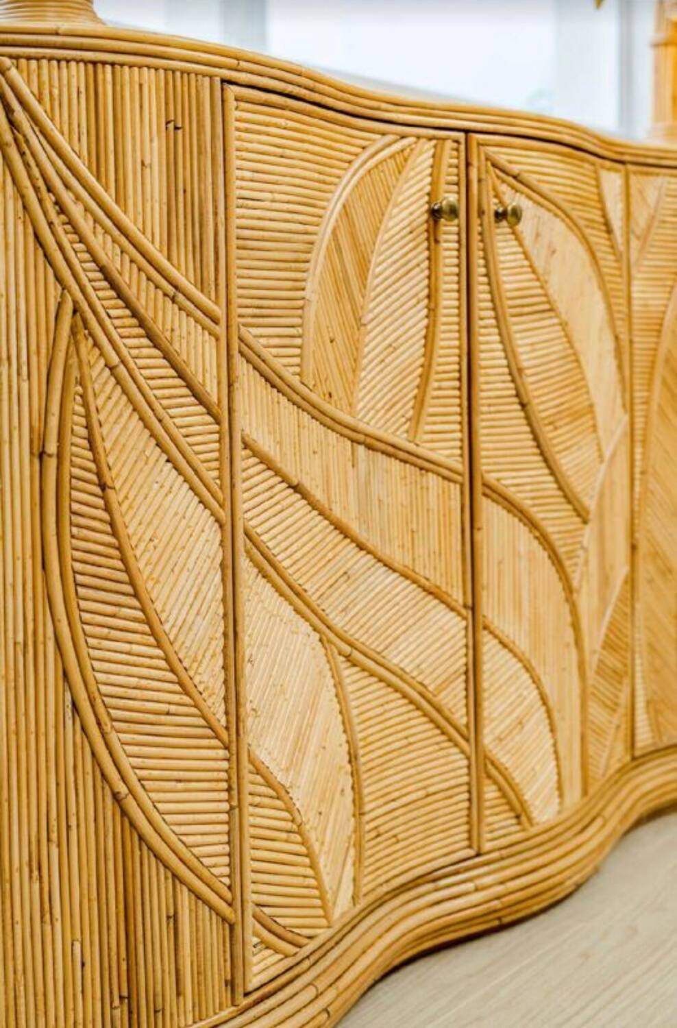 Rattan "leaves" enfilade