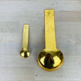 Cup and 8 Inalta France dessert cups in gold metal