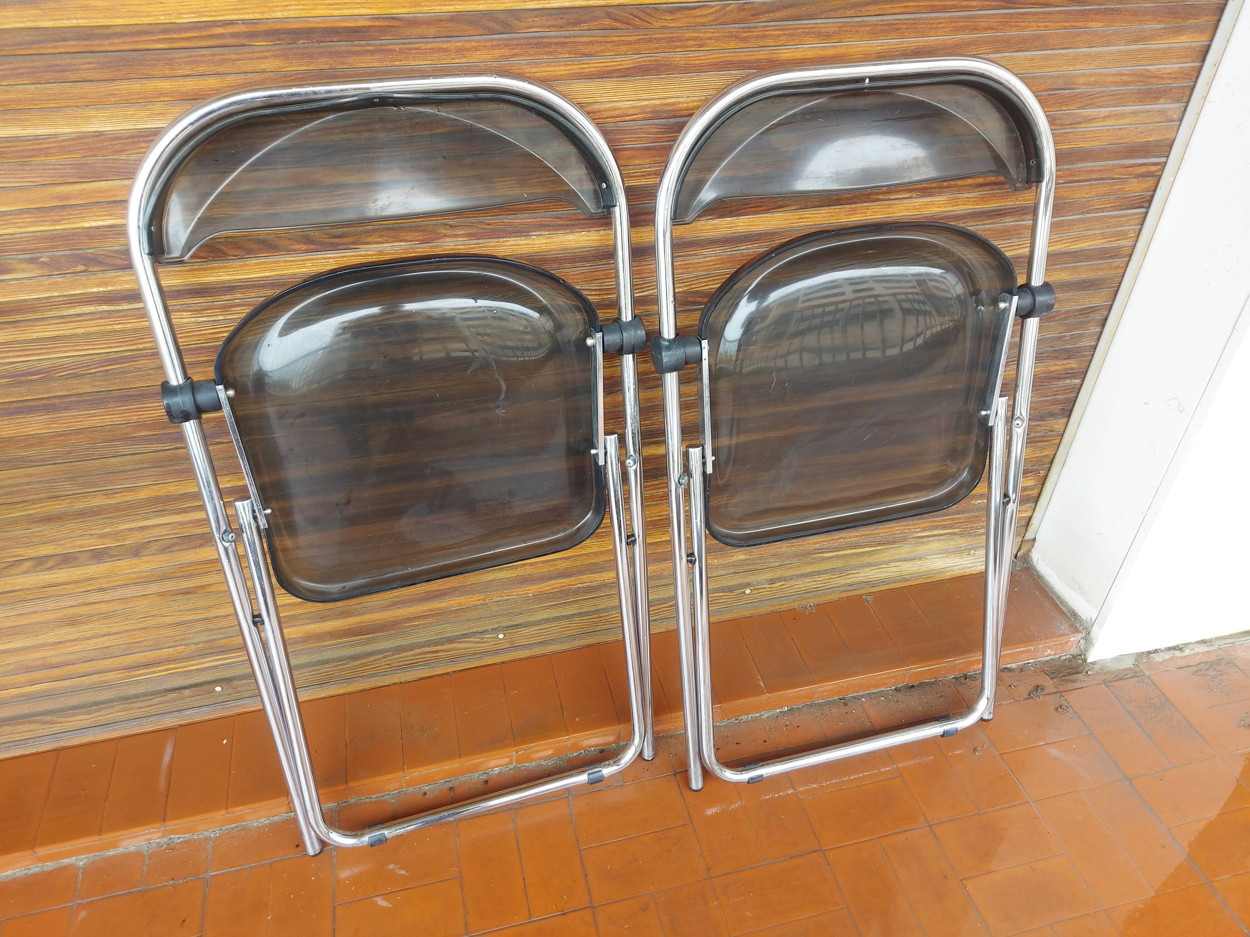2 folding chairs in plexi , Itialienne , 2inn in Lissone