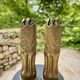 Paire de vases britannique Trench Art