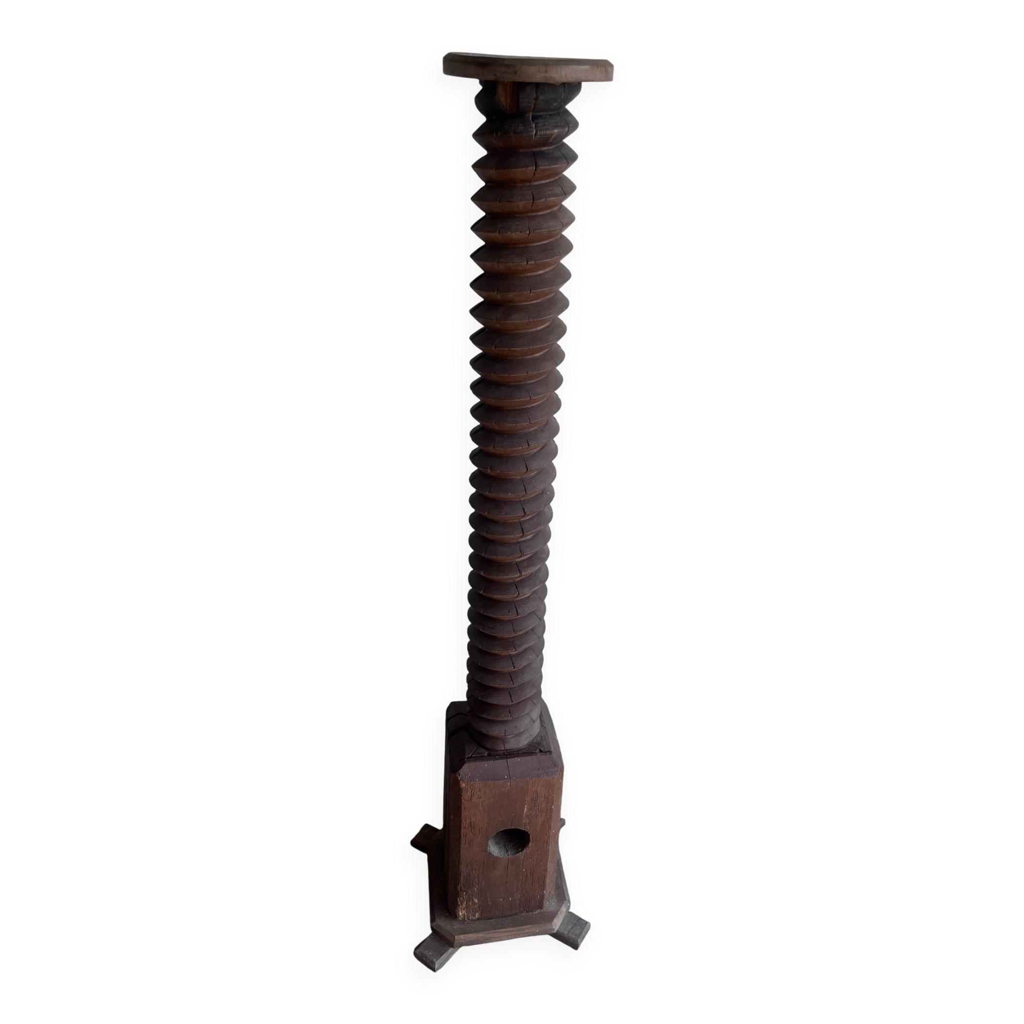 Ancient pedestal from a wine press.