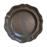 Assiette en étain 18ème siècle