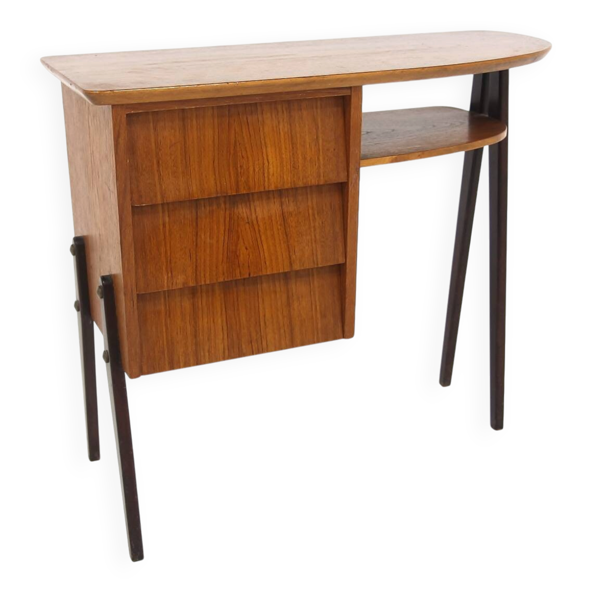 Scandinavian console in teak, Sweden, 1960