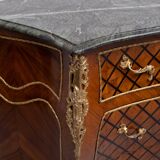 Louis XV Dutch Checkerboard Inlay Chest of Drawers, 1960s