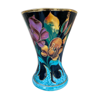 Large ceramic diabolo vase 1960 Vallauris