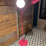 Design floor lamp TWIN pink metal