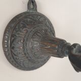 Bronze pendulum candle holder