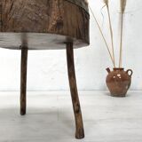 Billot primitif en bois brut