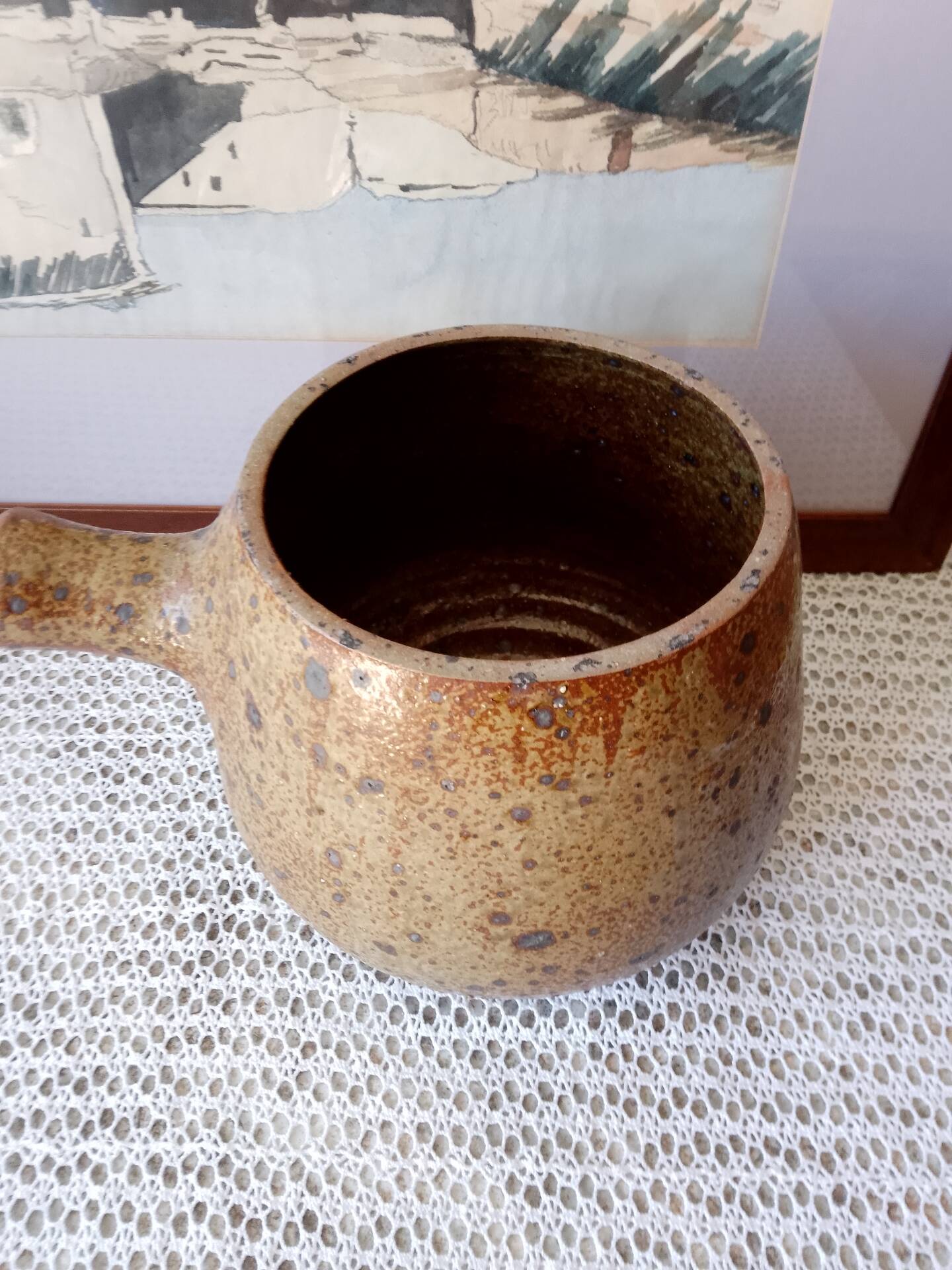 Vintage soup service in pyrite stoneware
