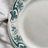 Round ironstone dish "Lucy" KG Lunéville circa 1900
