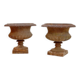 Pair of Medici cast iron planters - Late 19th century