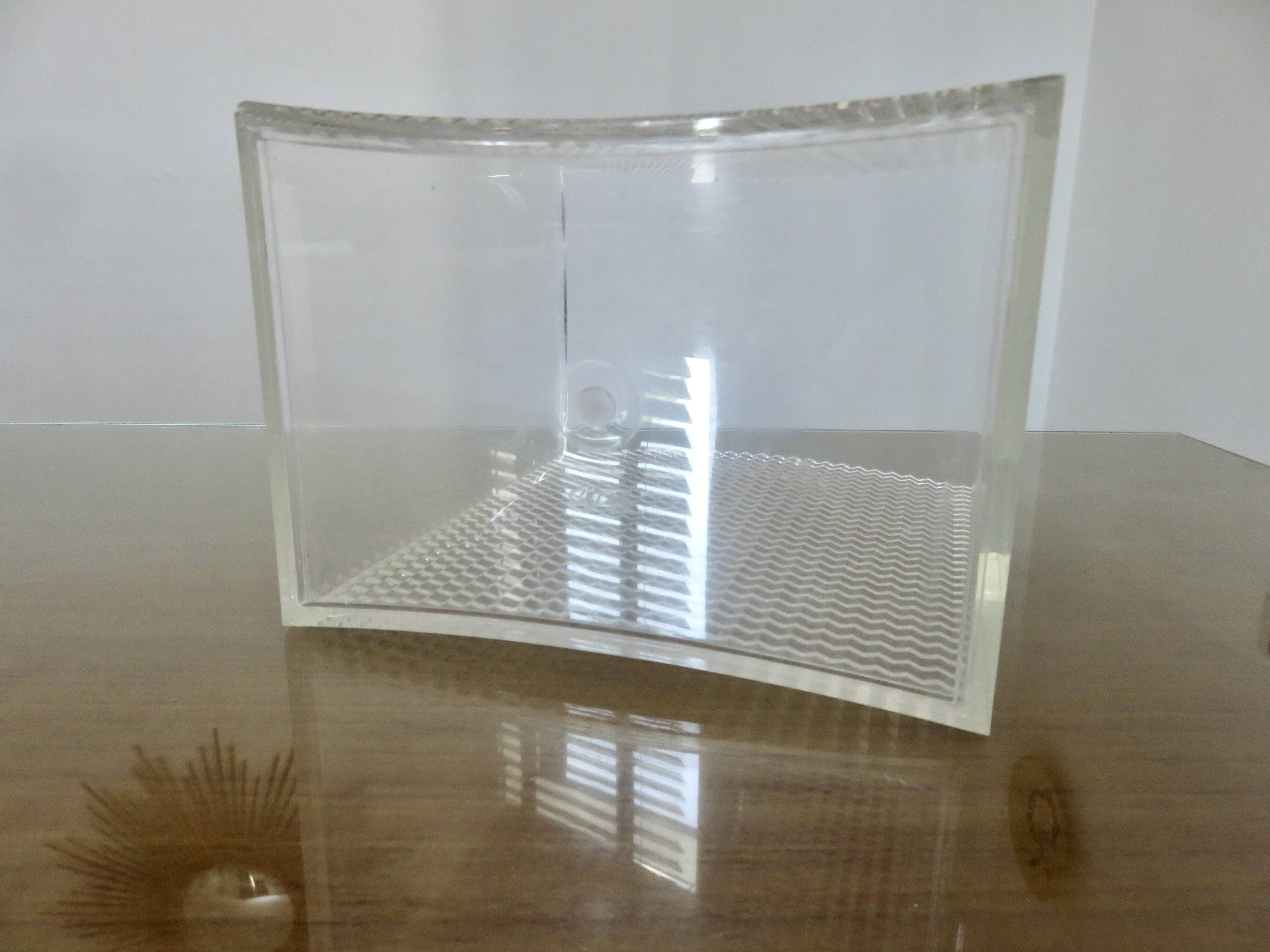 Lucite wastepaper basket "Sally designs", USA, 1970