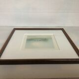 Watercolor of landscape signed