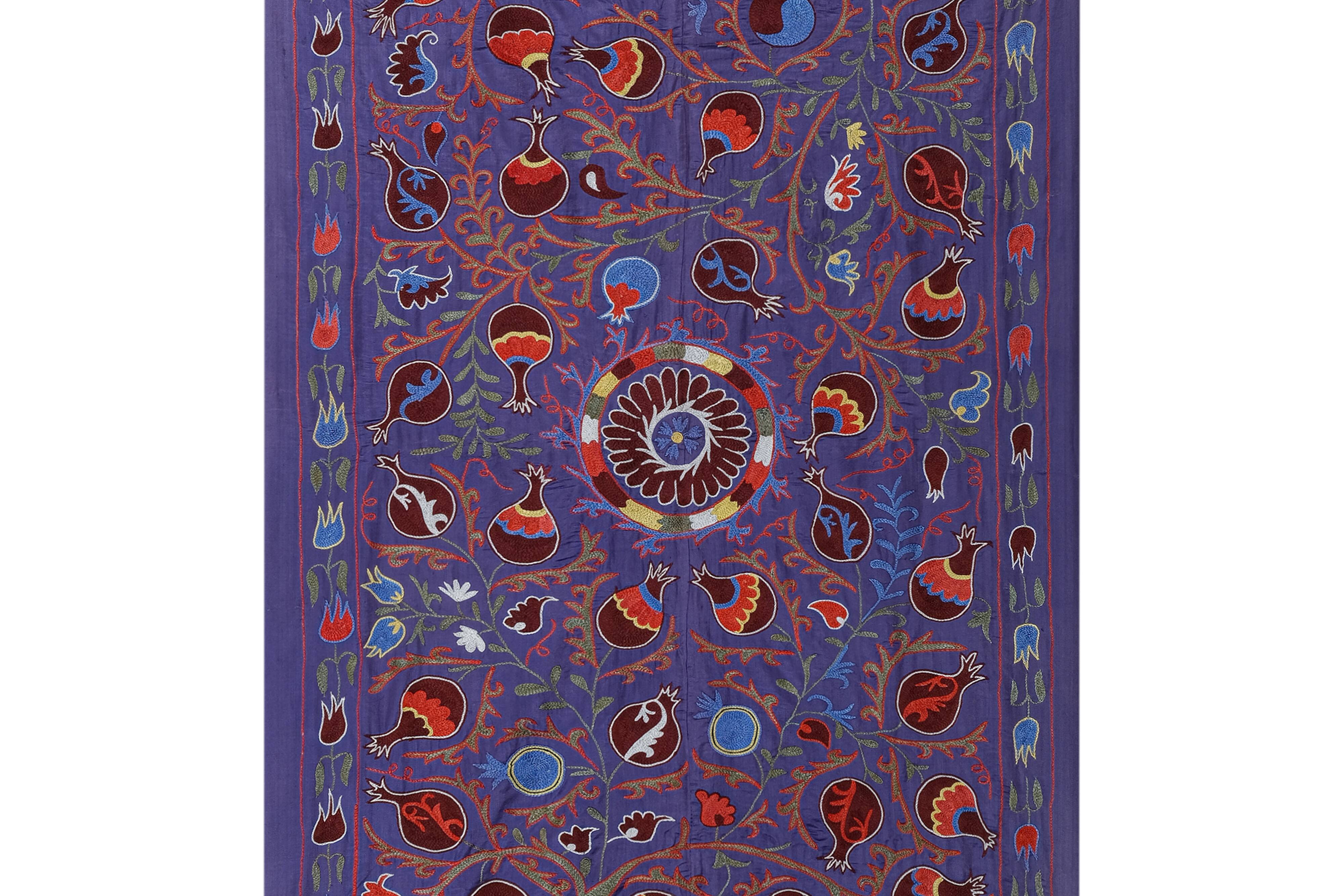Hand knotted rug, vintage turkish rug 101x191 cm